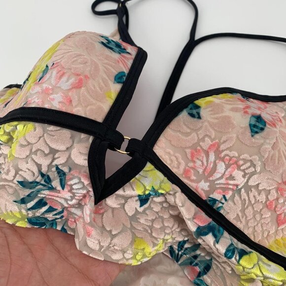 PINK Victoria's Secret Devoré Burnout Velvet Bralette‎ - Picture 4 of 8